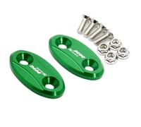 HUISI Ajuste for BMW S1000RR S 1000 RR S1000 RR 2009 2010 2011 2012 2013 2014 2015 2016 2017 2018 cubierta del agujero del espejo retrovisor de la motocicleta(Green)