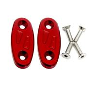 HUISI Ajuste for CBR 650R CBR500R CBR300R CBR250R CBR650F eliminador de accionamiento parabrisas motocicleta cubierta orificio espejo retrovisor(Red No logo)