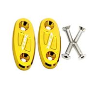 HUISI Ajuste for CBR 650R CBR500R CBR300R CBR250R CBR650F eliminador de accionamiento parabrisas motocicleta cubierta orificio espejo retrovisor(Gold)