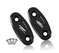 HUISI Ajuste for CBR250R CBR300R CBR400R CBR500R cubierta de agujero espejo motocicleta tapa eliminadora impulsado por parabrisas CBR 300R 500R(CBR250R Black)