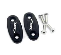 HUISI Ajuste for CBR250R CBR300R CBR500R CBR650F CBR650R cubierta del orificio del espejo retrovisor de la motocicleta eliminador de accionamiento del parabrisas(Black)