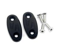 HUISI Ajuste for CBR250R CBR300R CBR500R CBR650F CBR650R cubierta del orificio del espejo retrovisor de la motocicleta eliminador de accionamiento del parabrisas(Black No logo)