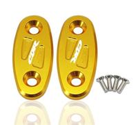 HUISI Ajuste for CBR250R CBR300R CBR500R CBR650R CBR650F motocicleta CNC espejo impulsado tapa parabrisas eliminadores accesorios de cubierta(CBR Gold)