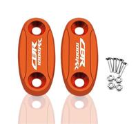 HUISI Ajuste for CBR600RR CBR1000RR Cbr600rr Cbr1000rr accesorios de motocicleta cubierta orificio espejo tapa eliminadora impulsado por parabrisas(Orange CBR1000RR)