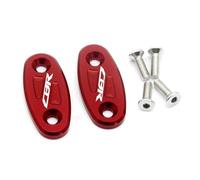 HUISI Ajuste for CBR650R CBR 650R CBR 650 R motocicleta espejo retrovisor agujero cubierta parabrisas Drive Eliminator(Red)
