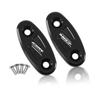 HUISI Ajuste for CBR650R CBR650F parabrisas de motocicleta cubierta agujero espejo trasero eliminador accionado por tapa(CBR650R Black)