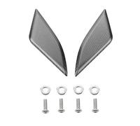 HUISI Ajuste for PANIGALE Panigale V4R V4S V4 motocicleta 3D CNC espejo eliminador accionado por parabrisas cubierta tapa accesorios(Silver)