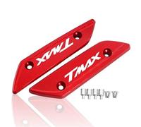 HUISI Ajuste for TMAX560 TECH MAX 2022 2023 2024, accesorios for motocicleta, cubierta con orificio for espejo, tapa eliminadora de accionada por parabrisas(Red TMAX)