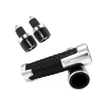 HUISI Ajuste for Yamaha Tricity 125 Tricity 155 Tricity 300 CNC, Enchufe de Aluminio for Mango de Motocicleta Hypermotard(Silver)