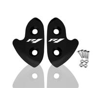 HUISI Ajuste for Yamaha YZF R1 R1M accesorios de motocicleta eliminador espejo accionado por parabrisas tapa cubierta agujero retrovisor Yzf R1m(R1 Black)