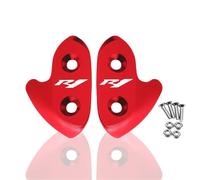 HUISI Ajuste for Yamaha YZF R1 R1M accesorios de motocicleta eliminador espejo accionado por parabrisas tapa cubierta agujero retrovisor Yzf R1m(R1 Red)