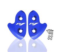 HUISI Ajuste for Yamaha YZF R1 R1M accesorios de motocicleta eliminador espejo accionado por parabrisas tapa cubierta agujero retrovisor Yzf R1m(R1 Blue)