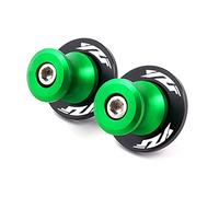 HUISI Ajuste for Yamaha YZF R1 R3 R6 R25 2000-2023 2021 2020 2019, Accesorios for Motocicleta M6, carretes basculantes de Aluminio, Tornillos Soporte Deslizante(Green)