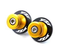 HUISI Ajuste for Yamaha YZF R1 R3 R6 R25 2000-2023 2021 2020 2019, Accesorios for Motocicleta M6, carretes basculantes de Aluminio, Tornillos Soporte Deslizante(Gold)