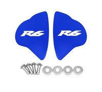 HUISI Ajuste for YZF-R6 R6 2017-2023 2024, cubierta del orificio espejo trasero parabrisas, tapa eliminadora de accionado, accesorios motocicleta(Blue)