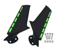 HUISI Ajuste for ZX-6R ZX6R ZX 6R 2003-2004 espejos retrovisores de motocicleta alerón lateral modificado carenado espejo retrovisor Winglets fijos(Matte Green)
