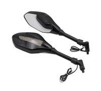 HUISI Ajuste Universal For M8 M10. Compatible Con Suzuki. Compatible Con Kawasaki. Compatible Con BMW. Compatible Con Yamaha. Luces De Giro For Motocicleta. Espejo Retrovisor.(Clear)