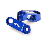 HUISI Compatible con ADV ADV150 ADV350 ADV 150 350, espejos retrovisores de aluminio CNC for motocicleta, soporte adaptador de extensión.(ADV350 Blue)
