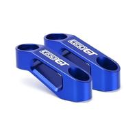 HUISI Compatible con C400X C400GT C650GT C 400X C 400 650 GT, espejos retrovisores de aluminio for motocicleta, soporte adaptador de extensión.(C650GT-Blue)
