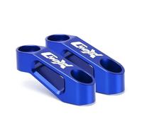 HUISI Compatible con C400X C400GT C650GT C 400X C 400 650 GT, espejos retrovisores de aluminio for motocicleta, soporte adaptador de extensión.(C400X-Blue)