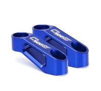 HUISI Compatible con C400X C400GT C650GT C 400X C 400 650 GT, espejos retrovisores de aluminio for motocicleta, soporte adaptador de extensión.(C400GT-Blue)