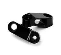 HUISI Compatible con CB650F, CB650R, CBR650R, CB1000R, CB650 F/R, CBR 650R, accesorios de motocicleta, soporte adaptador de extensión de espejo.(NO LOGO Black)