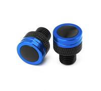 HUISI Compatible con CFMOTO 800NK 800 NK 800MT MT450, tamaño M10 x 1,25, accesorios de motocicleta, tapa de orificio for espejo retrovisor lateral de aluminio CNC, tornillo.(Blue No logo)