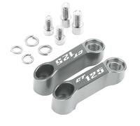 HUISI Compatible con CT125 CT 125 Ct125 2020 2021 2022 2023 2024, accesorios de motocicleta, adaptador de espejo retrovisor de aluminio CNC, extensor elevador.(Silver)