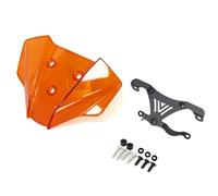 HUISI Compatible con Duke 390, 250, 125, DUKE390, DUKE250, DUKE125 2017-2023, Parabrisas, Deflector de Viento for Motocicleta.(Orange)