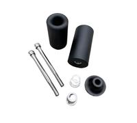 HUISI Compatible con Kawasaki Ninja ZX6R 2003-2004, deslizadores de marco, protección contra caídas y bloqueo protector del motor.(Black)