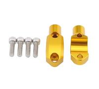 HUISI Compatible con manillar de 22 mm for Z1000/R, Z900RS, Z900, Z650, Z1000SX y NINJA 1000 Tourer. Cilindro maestro de embrague de freno. Soporte de montaje de abrazadera de espejo.(Gold)