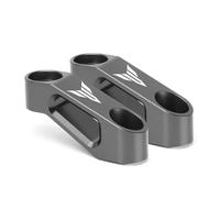 HUISI Compatible con Yamaha Tenere700 900 Tmax 530 560 MT 07 09, adaptador de elevación de espejo retrovisor for motocicleta.(MT Titanium)