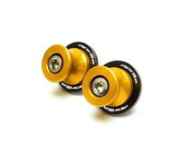HUISI Con Logo RS660 39 Apto for Aprilia Tuono 660 2020 2021 Motocicleta CNC Aluminio basculante carretes Soporte Tornillos Deslizador(S Gold)