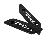 HUISI Cubierta de espejo compatible con T-MAX TMAX 560 Tech Max 2022 2023 2024, tapa eliminadora de espejo accionada por parabrisas CNC for motocicleta Tmax560(Black TMAX 560)
