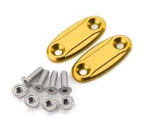 HUISI Cubierta decorativa con orificio for espejo, tapa eliminadora de deflector de Base retrovisora, compatible con CBR650F CBR650R CBR500R CBR400R CBR600RR CBR1000RR(Glod)