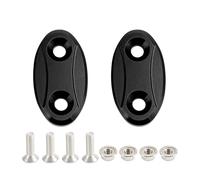 HUISI Cubierta decorativa con orificio for espejo, tapa eliminadora de deflector de Base retrovisora, compatible con BMW S1000RR 2009-2018 S1000 RR 2010 2011 2012 S 1000RR(Black)