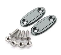 HUISI Cubierta decorativa con orificio for espejo, tapa eliminadora de deflector de Base retrovisora, compatible con CBR650F CBR650R CBR500R CBR400R CBR600RR CBR1000RR(Gray)