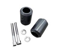 HUISI Deslizadores de cuadro de carbono negro sin cortes for motocicleta Yamaha FZ6 FZ600 2004-2008, protección contra caídas, 2022(Carbon)