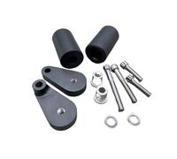 HUISI Deslizadores de marco for Kawasaki ZX10R 2004-2005 ZX10R, protección contra caídas y bloqueo del motor, accesorios for motocicleta(Black)