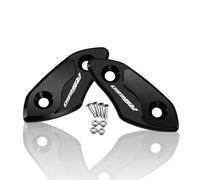 HUISI Eliminadores accionados de tapa espejo parabrisas, cubierta orificio compatible con Aprilia RS660 RSV4 1100, accesorios fábrica for motocicleta(Black RS660)