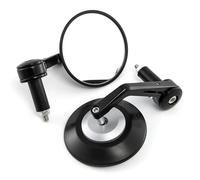 HUISI Espejo retrovisor universal for manillar de motocicleta, de 7/8" y 22 mm, compatible con CBR 600, Z1000, Z750, Z800, Versys 650.(Silver)