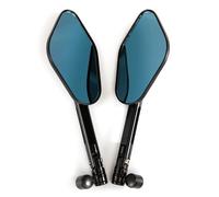 HUISI Espejos retrovisores for manillar de motocicleta, de 10 mm, compatibles con Kawasaki, Suzuki y Victory Chopper.