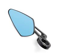 HUISI Espejos retrovisores laterales de aluminio CNC for manillar de motocicleta, compatibles con Kawasaki Z125 Pro, Z650, Z750, Z800, Z900, ER6N, MSX125, CB500F.(WHITE)