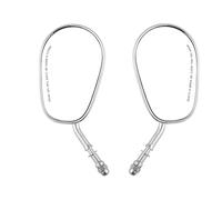 HUISI Espejos retrovisores laterales for motocicleta compatibles con Harley Bobber, Chopper, Road Touring, XL1200L, XL883, XL883L, Sportster, Softail, Heritage.