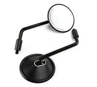 HUISI Espejos Retrovisores Redondos Negros For Motocicleta, De 10 Mm, Aptos For Motos Sym, Kymco, Vespa, Scooters Y Accesorios.