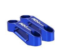 HUISI Extensión de espejos retrovisores de aluminio CNC, soporte adaptador, accesorios de motocicleta compatibles con ADV 350 ADV350 2022-23(ADV 350 Blue)