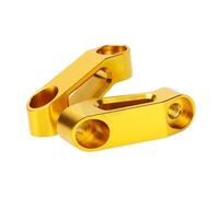 HUISI Extensión de espejos retrovisores for motocicleta, adaptador for Yamaha TMAX 530 DX SX T MAX 530 TMAX530 DX SX - 2023(NO LOGO Gold)