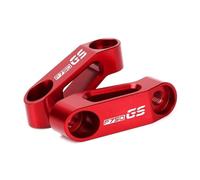 HUISI Extensor de espejo retrovisor de aluminio CNC for motocicleta BMW F750GS, F850GSAdv, F850GS Adventure, F900R, F900XR, espaciadores y adaptadores de extensión.(F750GS Red)