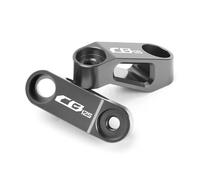 HUISI Extensor de espejo retrovisor for motocicleta CB125, CB125R, CB125F, adaptador de aluminio CNC, universal(CB125 Titanium)