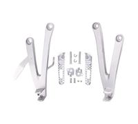 HUISI Kit de soportes for reposapiés traseros de aluminio for motocicleta, compatible con CBR600 2007-2014 y CBR600RR F5 07-14.